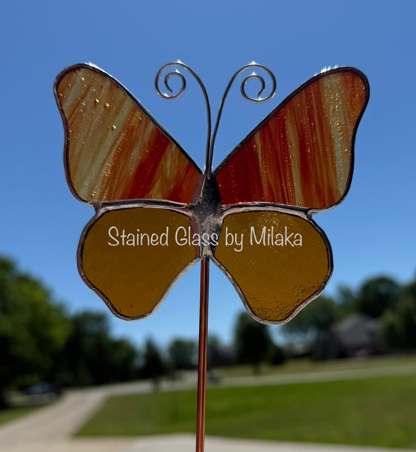 Butterfly planter stake