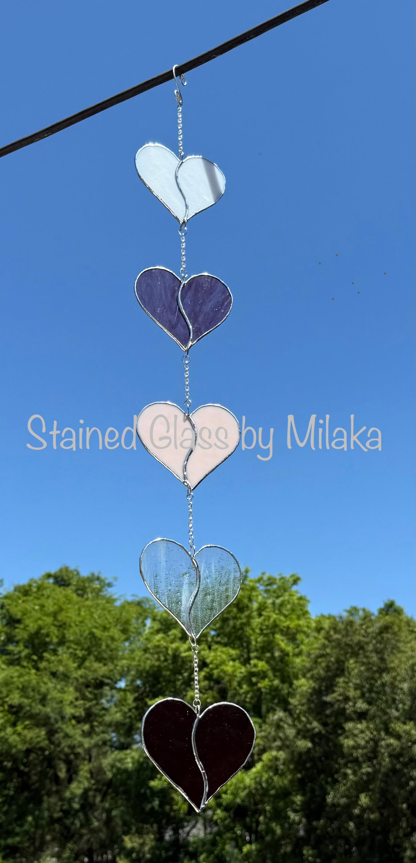 Hearts on a chain