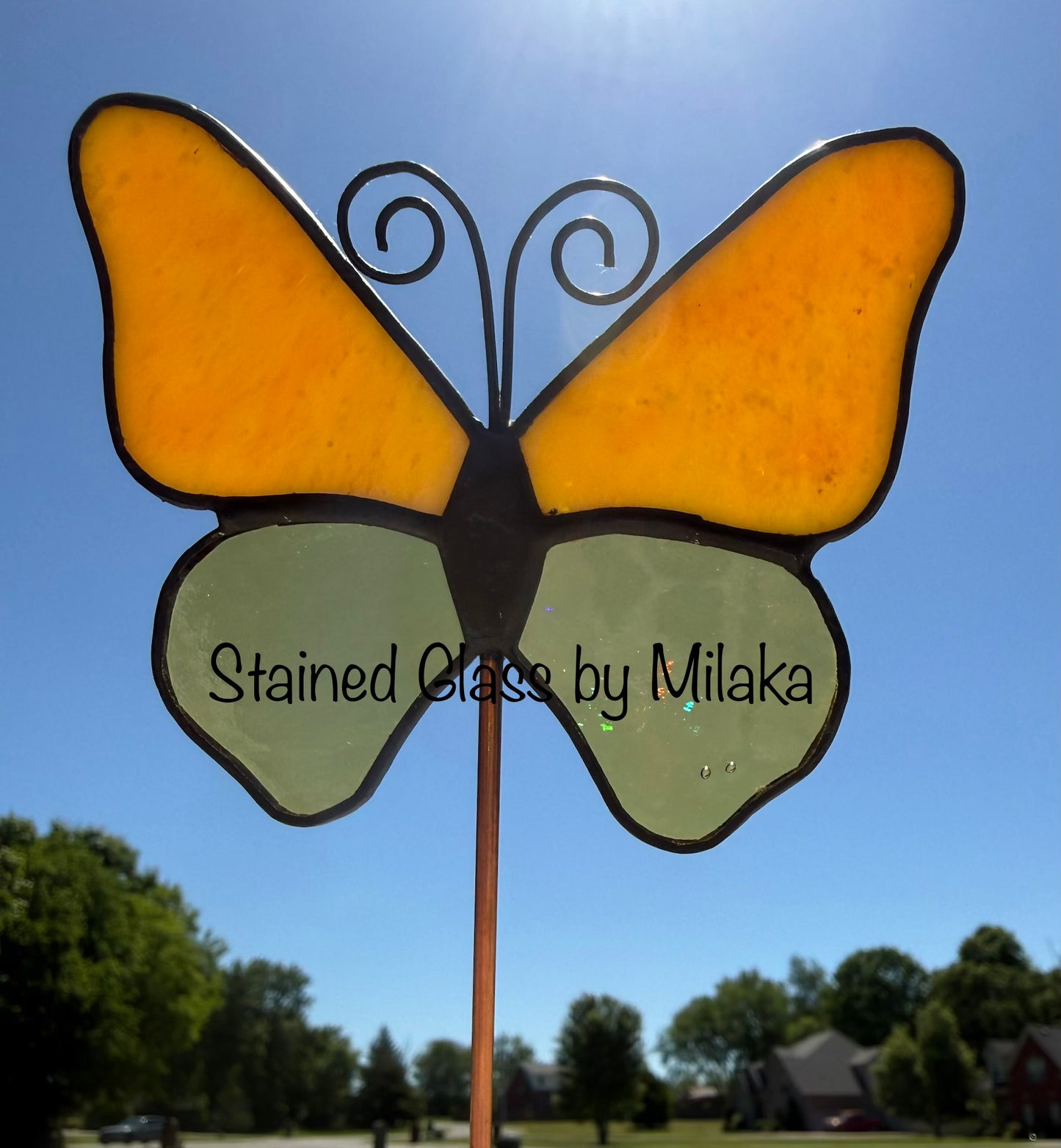 Butterfly planter stake